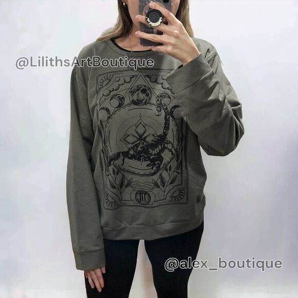 Scorpio Zodiac Sweatshirt(I003)-Size L for Women - Picture 1 of 11
